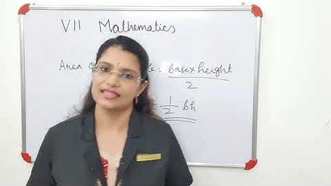 Class 7 Mathematics Chapter 5 Area of a Triangle (Part 2)