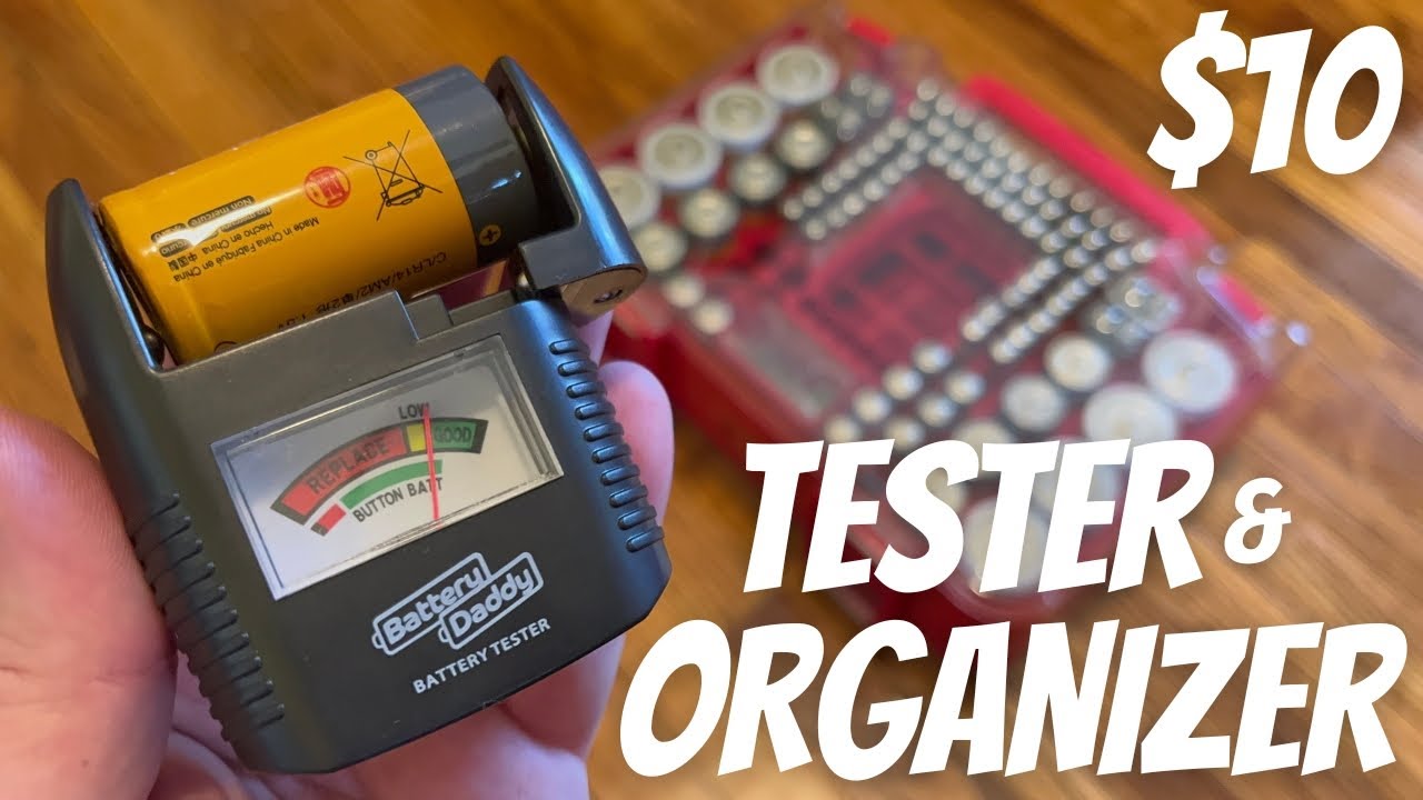 $10 Battery Daddy - Test & Organize up to 150 batteries in one small  enclosure 