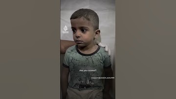 Palestinian child in shock after surviving Israeli attack in Gaza | AJ #shorts