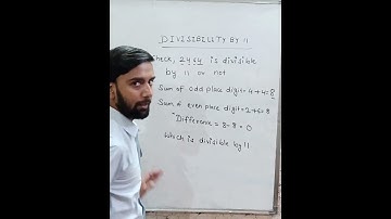 Divisibility by 11|Divisibility rule of 11| In few seconds#Short Trick#