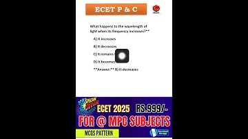 ECET 2025 Physics & Chemistry Guide | How to Score High & Get the Best Rank! 🚀 | Q-24 Explained