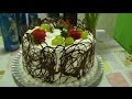 COMO FAZER O BOLO DE FRUTAS DECORADO COM CHOCOLATE | RECEITAS POR DEBORA DIAS