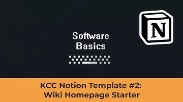 KCC Notion Template #2 | Wiki Homepage Starter