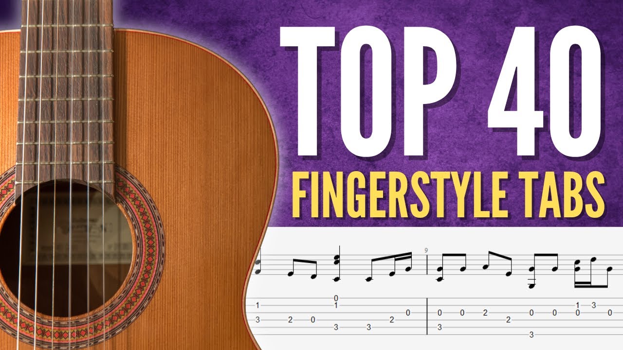 Top 40 Fingerstyle Guitar Tabs You Need to Know | Acoustic Guitar Compilation 🎸