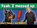 The WORST Mistakes I Made Raising My First Doberman