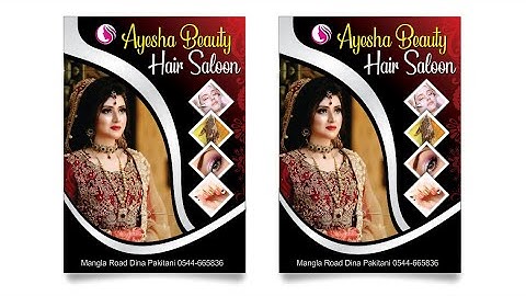 How to Create a New Beauty Salon Flyer Design in CorelDRAW Tutorial - Trend CorelDRAW |