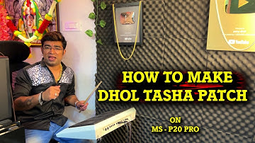 HOW TO MAKE DHOL TASHA PATCH ON NEW OCTAPAD MS - P20 PRO | Puneri Dhol Patch | Janny Dholi