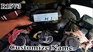How To Set Your Name On Yamaha R15V3 Speedometer || Customize Name On R15V3 Display #r15v3 #yamaha