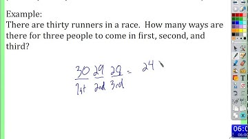 Period 6:  10.1 & 10.2: counting, permutations, and combinations