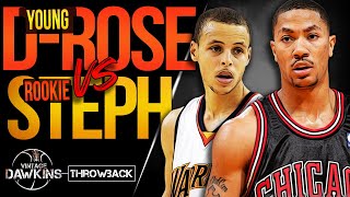 Young Derrick Rose vs Rookie Stephen Curry Future MVPS  Duel | January 18, 2010 | VintageDawkins