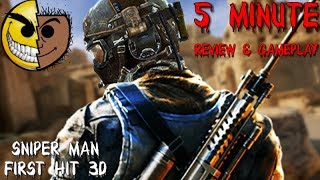 😭WORLD RECORD NO-SCOPE!! - Sniper Man Hit First 3D - 5 Min. Gameplay & Review screenshot 5