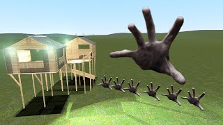 Scary Hands Vs Houses In Garry's Mod