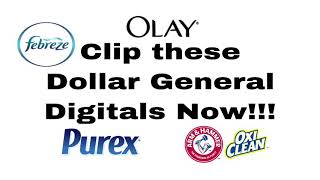 Clip These Dollar General Digitals Now!