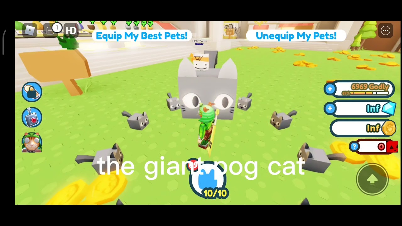 pet simulator x cursed game 8 (finally got the giant pog cat) YouTube