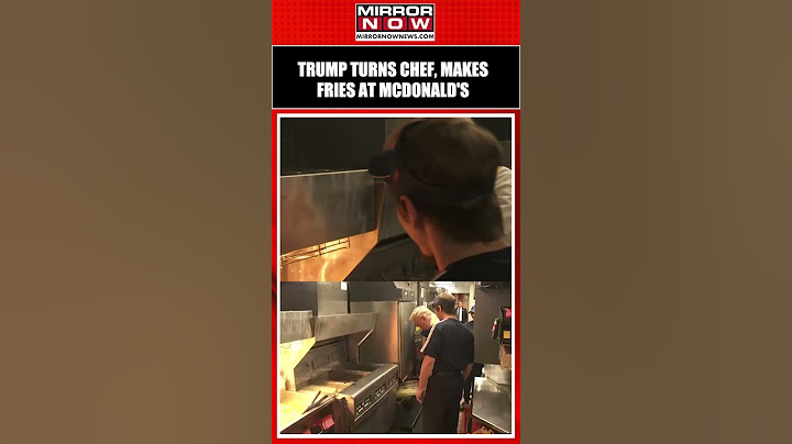 Trump Turns Chef, Makes Fries At McDonald's In Pennsylvania | #shorts #donaldtrump #kamalaharris
