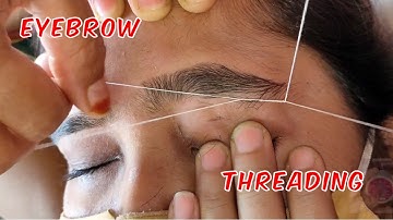 Heavy Growth Eyebrow Threading | how to do eyebrow threading | @RitaBhatia  .