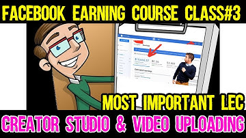 Facebook Monetization Course Class 3 | Creator Studio and Proper Video Uploading
