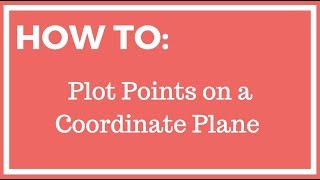 Plotting Points on a Coordinate Plane