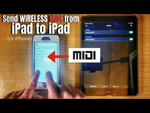 How to Send MIDI from Ipad to Ipad (or iPhone) - Wireless MIDI