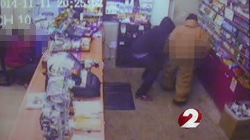 Surveillance video shows gas station shooting