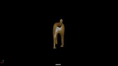 3D Maya Dog Model Walking - Jordan Brown