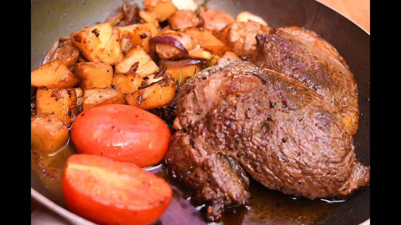 Pan-fried Rump Steak - YouTube