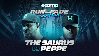 KOTD - THE SAURUS vs PEPPE I #RapBattle (Full Battle)