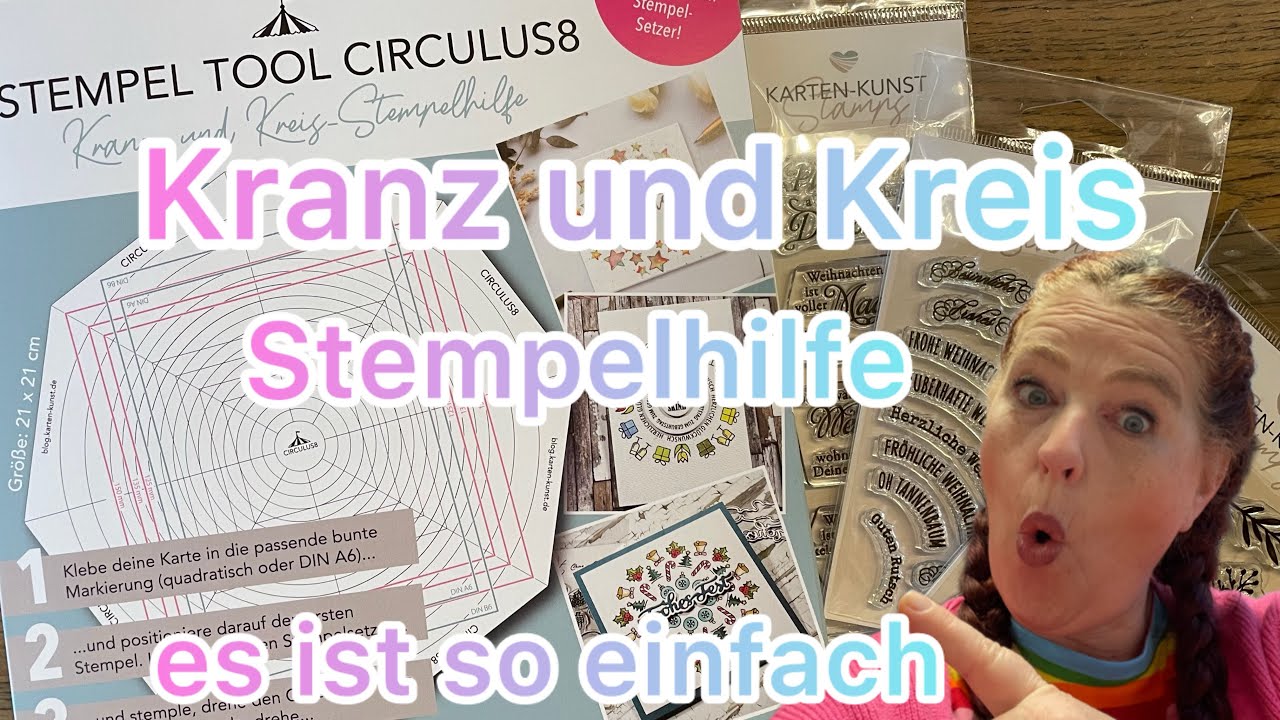 Kranz- & Kreisstempelhilfe im Test 🤩 Erste Schritte ❤️ ich bin …….👍🤩🤩❤️❤️
