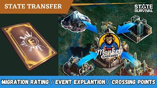 STATE OF SURVIVAL: STATE TRANSFER - EVENT EXPLANATION / MIGRATION RATING EXPLANATION / TRANSFER COST