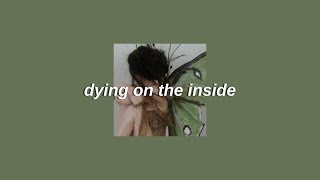 nessa barrett - dying on the inside〚slowed + reverb + lyrics〛