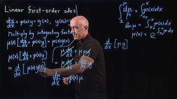 Linear first-order differential equations | Lecture 5 | Differential Equations for Engineers