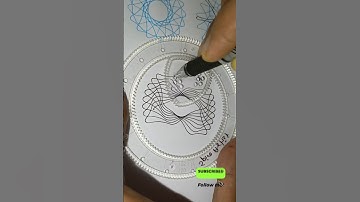 Relaxing Spirograph Drawing 😍😍. #drawing #satisfying #relaxing #shorts #ytstudio #youtubeshorts