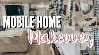 Single Wide Mobile Home Living Room