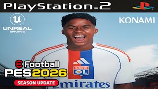 PES 2026 PS2 ISO ATUALIZADO EFOOTBALL DOWNLOAD GRÁTIS 
