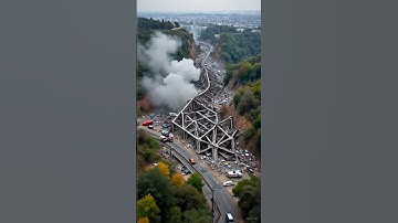 Unbelievable AI-Generated Bridge Collapse Animation | Hyper-Realistic Disaster Simulation
