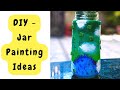 Diy Glass Jar - Painting craft ideas | Easy DIY | Trang trí bình cắm hoa | Nari's Life.