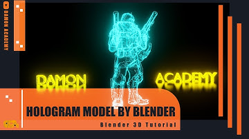 How to create hologram model by blender (tutorial for beginner) #blender #blendertutorial