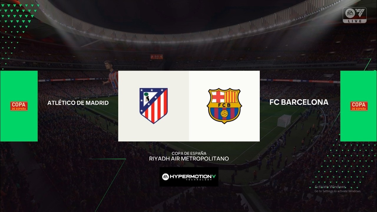 Atlético de Madrid vs FC Barcelona | Copa del Rey 🏆 Semi Final 1st Leg