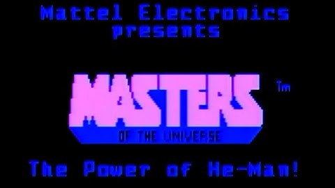 He-Man And The Masters of the Universe Theme on the Intellivision