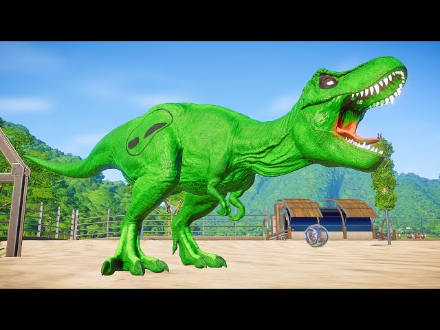 DINOSSAURO REX VERDE  Jurassic World Evolution 4K 🦖 Jogo de