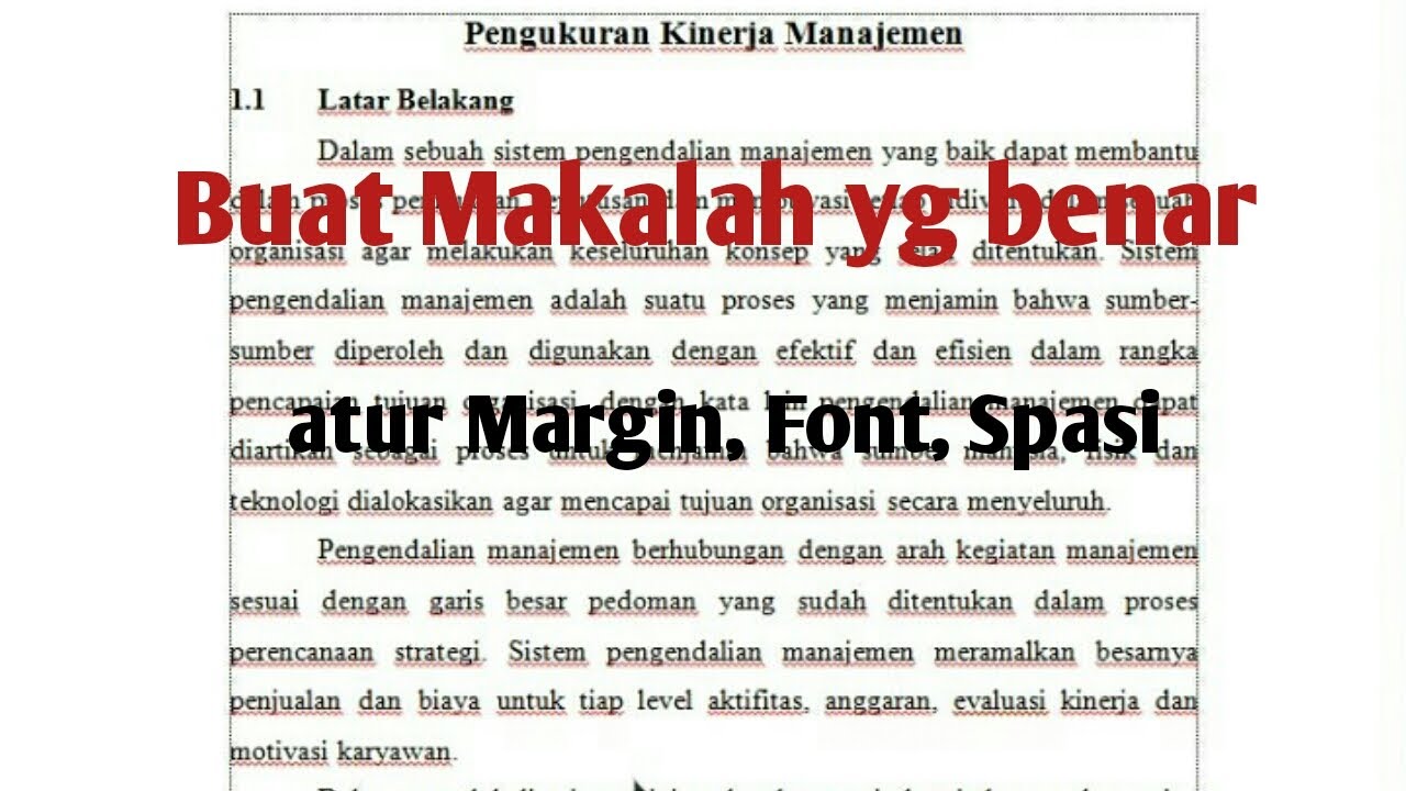 cara membuat makalah yang benar dan rapi