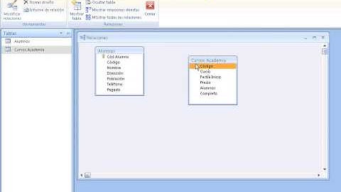 Relacionar tablas en access 2007