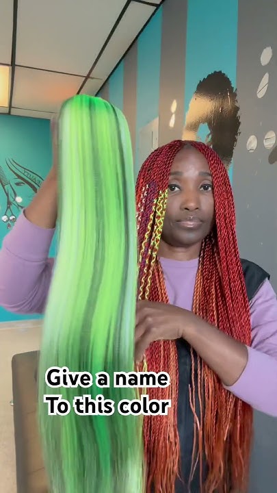  Hair braid color blend - YouTube