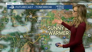 Warm weather for Monday before another cold front