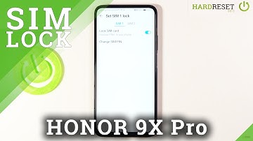 Honor 9X Pro - Remove SIM PIN from SIM Card