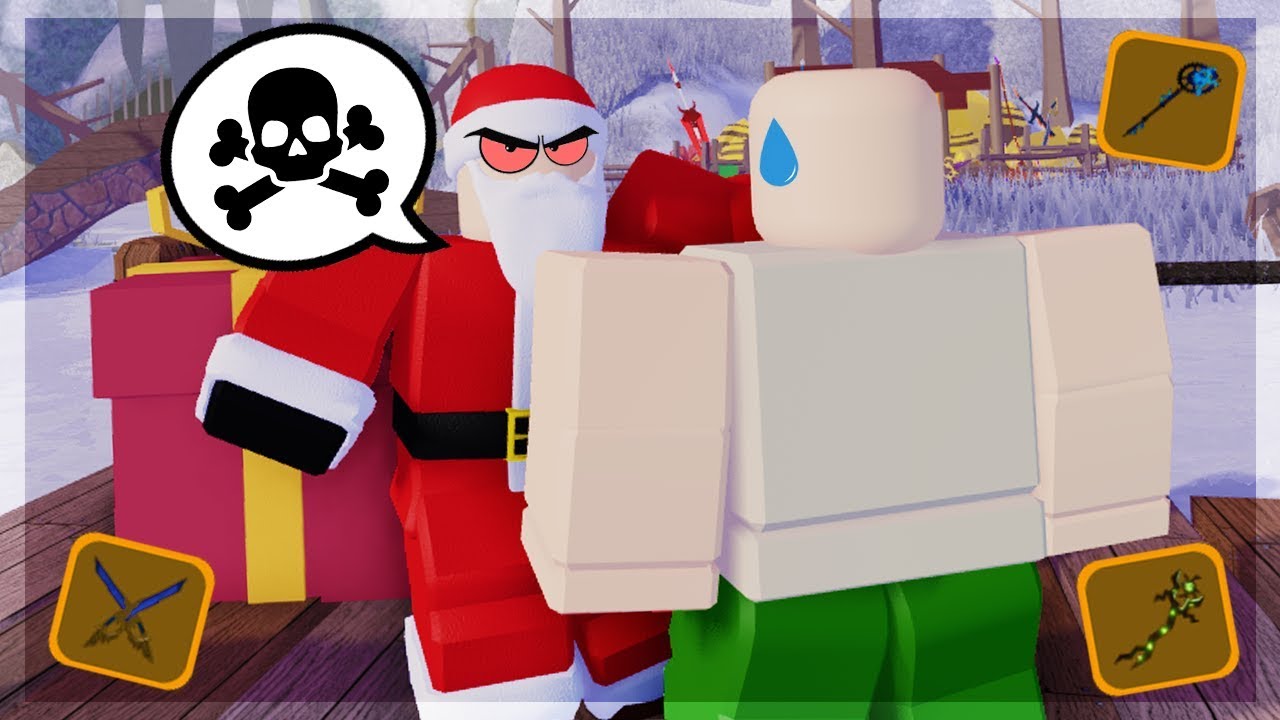 When Santa Tried To Be Bad But This Is What Happened Dungeon Quest Roblox - roblox dungeon quest azerite greatstaff free robux just