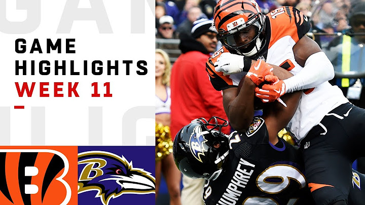Bengals vs. Ravens Week 11 Highlights | NFL 2018
