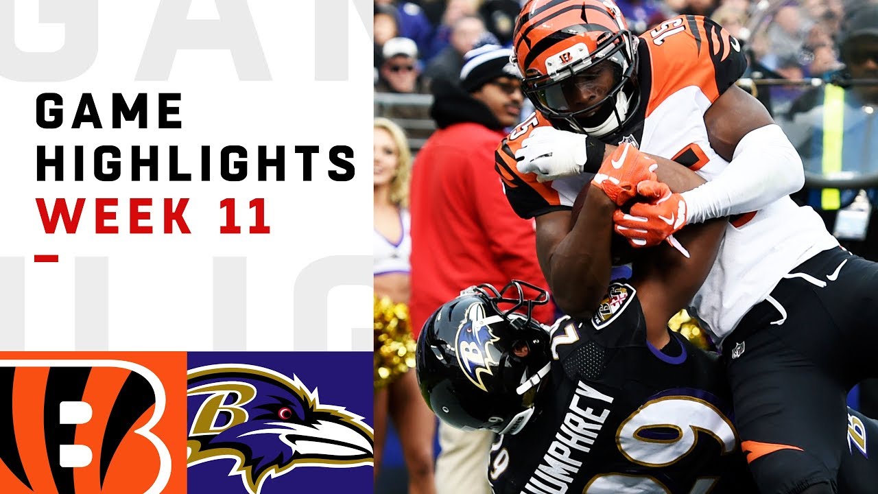Bengals vs. Ravens Week 11 Highlights NFL 2018 YouTube Bengals vs. Ravens Week 11 Highlights NFL 2018 YouTube