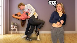 FLIRTY DANCE PRANK ON MY GIRLFRIEND **she got mad** |Lev Cameron