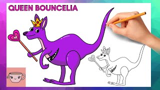 How To Draw Queen Bouncelia - Garten of Banban 3 | Easy Step By Step Drawing Tutorial